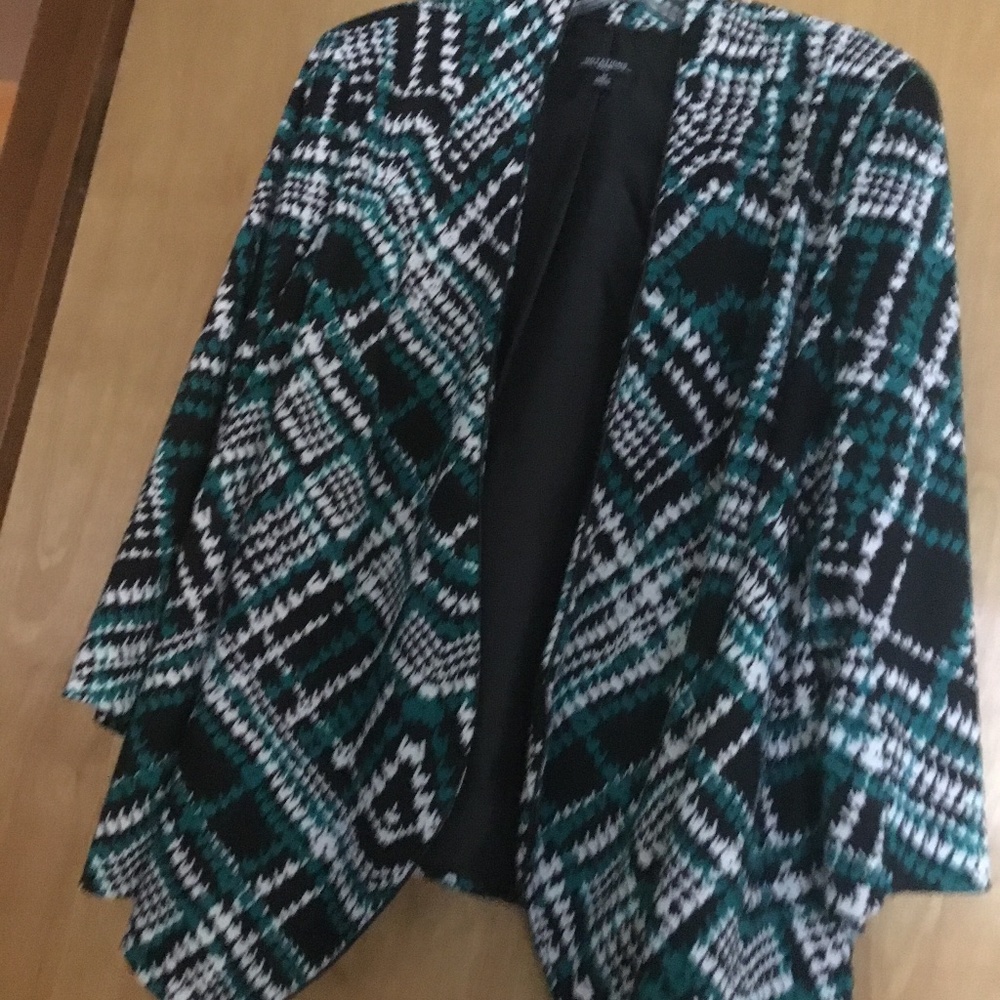 2X jacket by Notations. Green, black and white